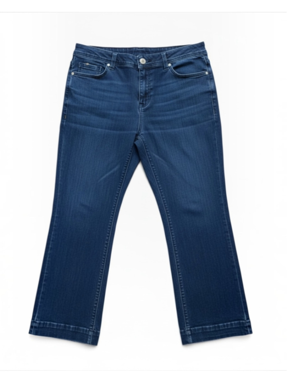 Women's Chico's Platinum Ankle Capri Jeans Size 16 Blue